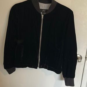 J. Crew XS black velvet jacket
